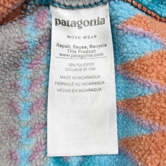 Patagonia Synchilla Laughing Waters Snap-T Pullover Fleece Size XXS - Picture 5 of 10